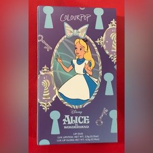 ColourPop Alice In Wonderland Lip Duo Most Curious Lipstick Total Nonsense Gloss